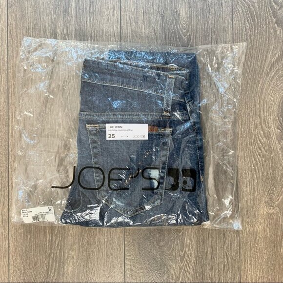 Joe’s Jeans Skinny Jeans Icon Aydin Distressed asymmetrical hem denim mid rise - Picture 2 of 16